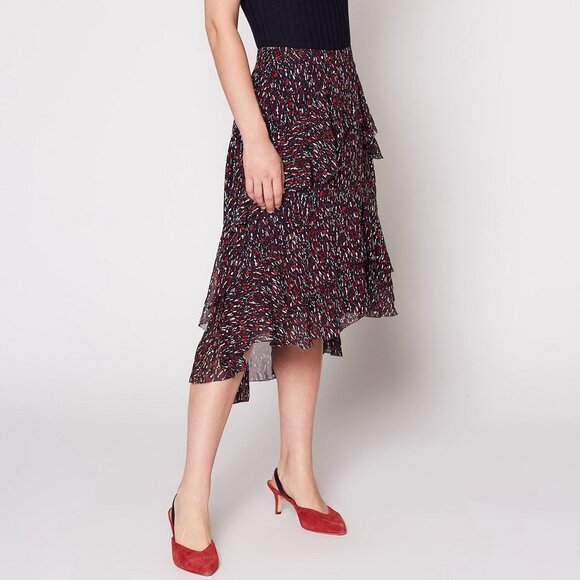 NWT Joie 100% Silk Ruffled Skirt | Flowy for Parties & Events - Picture 1 of 13